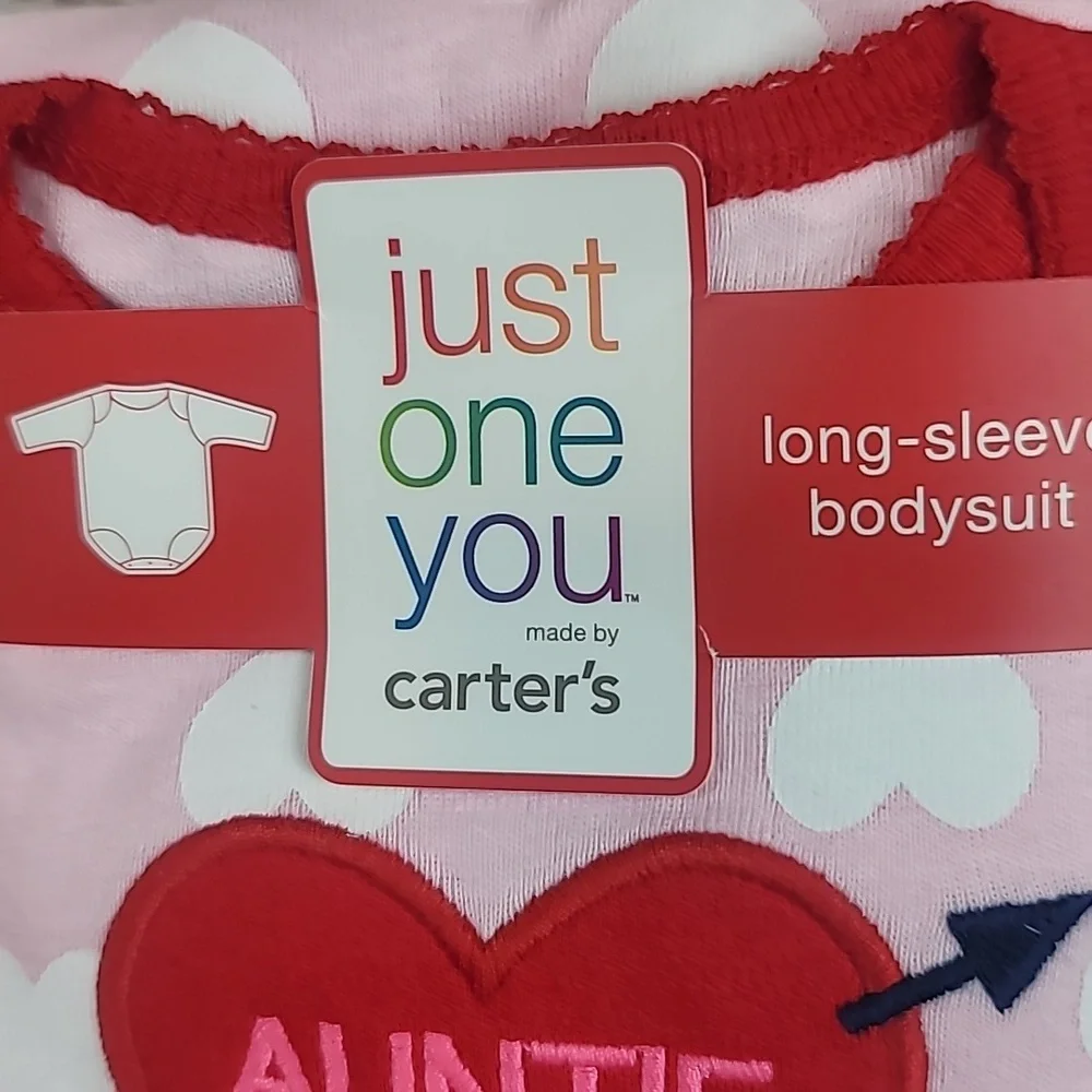 carter's aunite forever long sleeve shirt girls 9 mo new nwt